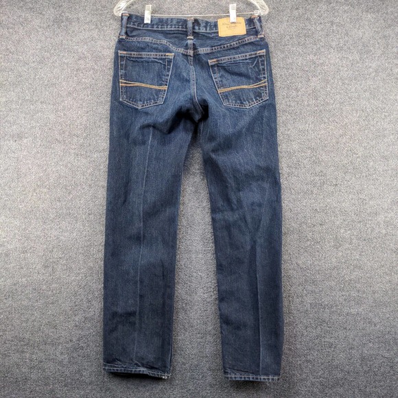 Abercrombie & Fitch Men's Straight Leg Jeans Blue 30x30 5-Pocket Button Fly - Picture 5 of 11